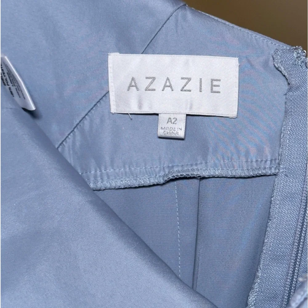 SAlE 💋Beautiful Azazie silly gown ! Blue gray 💧 - Picture 4 of 4